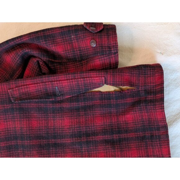 Woolrich Vintage 60s Heavy Wool Hunting Mackinaw Buffalo Check Jacket Patches 42 - Picture 16 of 16